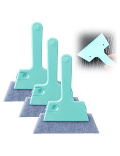 Limpiador de Rieles de Ventana Yilia, Juego de 3 Cepillos Azul