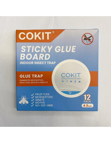Pads de Pegamento COKIT para Trampas de Insectos 12 Unidades 10.9 cm Pads de Pegamento COKIT para Trampas de Insectos 12 Unidades 10.9 cm