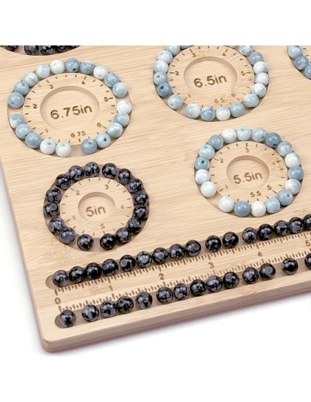 Tablero de Cuentas Petoysoso de Bambú para Joyas 25.4x23.88 cm Tablero de Cuentas Petoysoso de Bambú para Joyas 25.4x23.88 cm