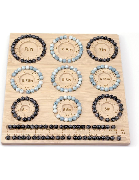 Tablero de Cuentas Petoysoso de Bambú para Joyas 25.4x23.88 cm Tablero de Cuentas Petoysoso de Bambú para Joyas 25.4x23.88 cm