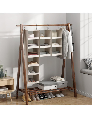 Organizador de Closet Colgante FLYBOX 3 Estantes Beige 2-Pack