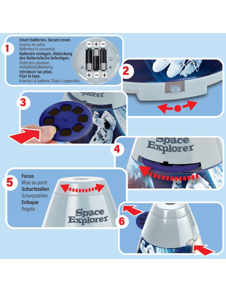 Proyector de Habitación Explorador Espacial Brainstorm - 24 Imágenes de NASA Proyector de Habitación Explorador Espacial Brainstorm - 24 Imágenes de NASA