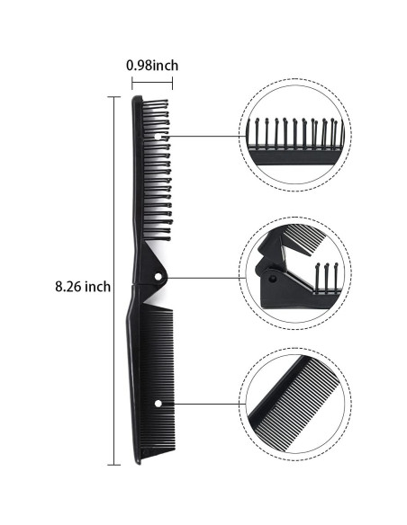 Cepillo de Pelo Plegable Louise Maelys Compacto Antiestático Cepillo de Pelo Plegable Louise Maelys Compacto Antiestático