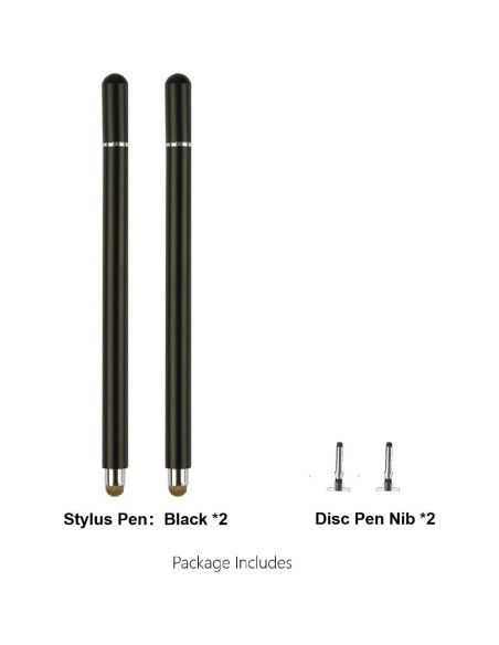 Lápiz Stylus Capacitivo Yelzoolny para Tablets 2PCS Negro Lápiz Stylus Capacitivo Yelzoolny para Tablets 2PCS Negro
