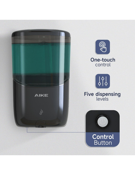 Dispensador Automático de Jabón AIKE AK1216 Negro 650 ml Dispensador Automático de Jabón AIKE AK1216 Negro 650 ml