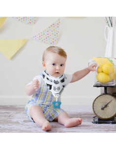 Baberos de Bandana para Bebés 6-Pack Algodón Orgánico Unisex 2