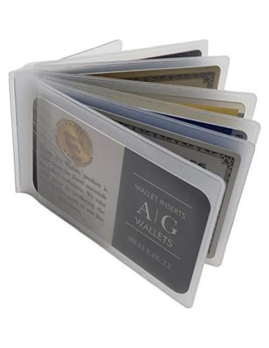 Conjunto de 2 Carteras Bifold 6 Páginas AG de Vinilo Resistente