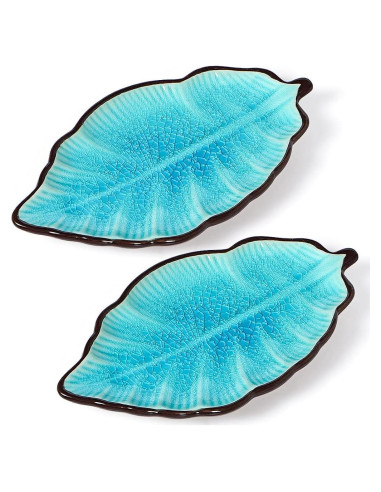 Soporte para Cucharas de Cerámica Sanbege - 2 Piezas Verde Azulado