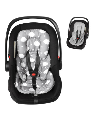Inserto para Asiento de Auto Bebé Boryokun Gris 2-en-1 Reversible