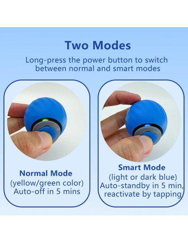 Pelota Rodante Automática para Gatos Genérico Azul - Juguete Interactivo