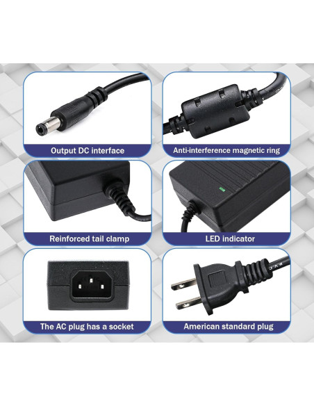 Adaptador de Fuente de Alimentación DIGISHUO 48V 1A 48W Adaptador de Fuente de Alimentación DIGISHUO 48V 1A 48W