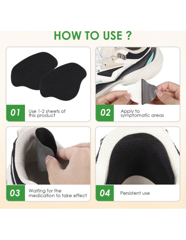 Kit de Parches de Reparación de Talón de Zapato Yenblow 12 Pcs
