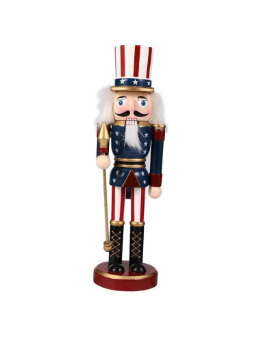 Adornos de Navidad Homoyoyo Soldados de Madera 24.9x6.9 cm