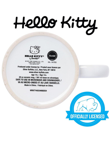 Taza Cerámica Silver Buffalo Hello Kitty 591ml Rosa