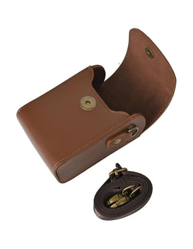Funda de cámara de cuero PU BMAOLLONGB para Canon G7 X III