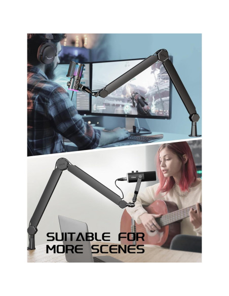 Micrófono Dinámico XLR FIFINE para Juegos y Streaming con Mezclador Micrófono Dinámico XLR FIFINE para Juegos y Streaming con Mezclador