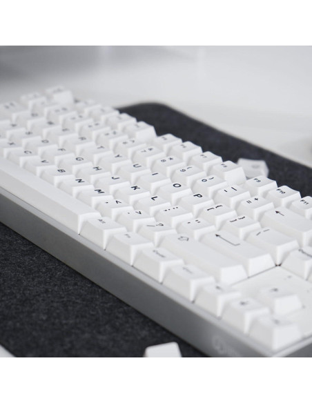 Juego de Teclas Blancas Doubleshot Mintcaps para Teclado Mecánico Juego de Teclas Blancas Doubleshot Mintcaps para Teclado Mecánico