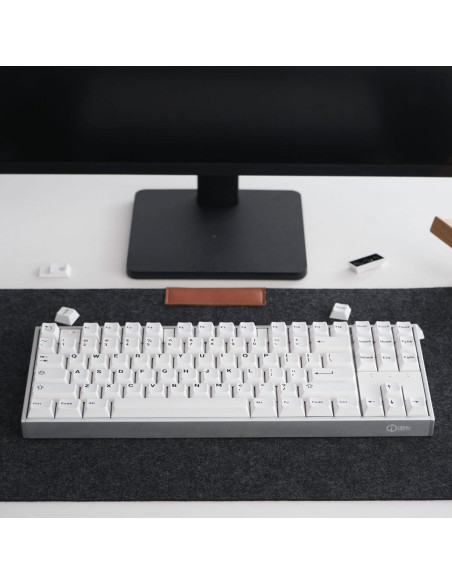 Juego de Teclas Blancas Doubleshot Mintcaps para Teclado Mecánico Juego de Teclas Blancas Doubleshot Mintcaps para Teclado Mecánico