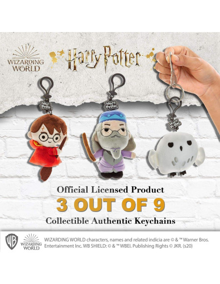 Juego de llaveros de felpa Harry Potter - 3 figuras 11.99 cm Juego de llaveros de felpa Harry Potter - 3 figuras 11.99 cm