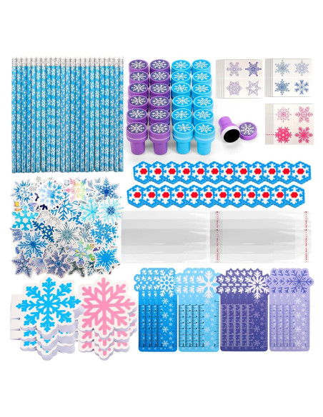 Set de Papelería Escolar Copo de Nieve 218 Pcs - Ideal para Niños Set de Papelería Escolar Copo de Nieve 218 Pcs - Ideal para Niños