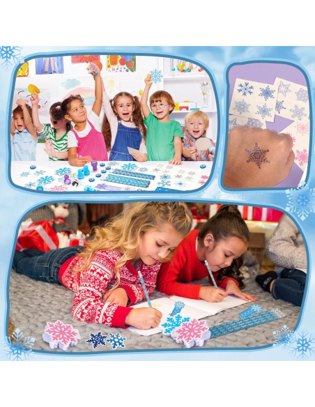Set de Papelería Escolar Copo de Nieve 218 Pcs - Ideal para Niños Set de Papelería Escolar Copo de Nieve 218 Pcs - Ideal para Niños