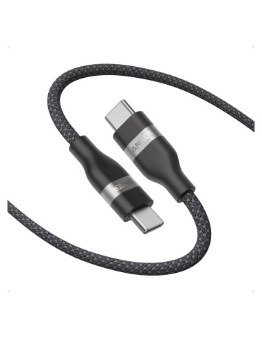 Cable USB C Anker 240W 1.83m Trenzado Carga Rápida Negro