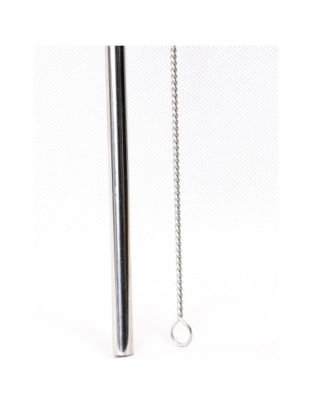 Popotes Jumbo de Acero Inoxidable CocoStraw 14" 2 Pzas Popotes Jumbo de Acero Inoxidable CocoStraw 14" 2 Pzas