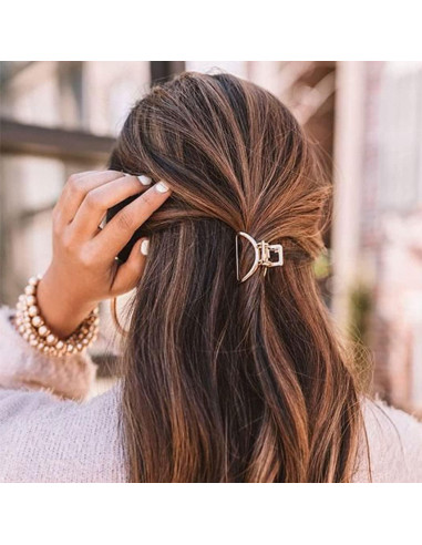 Pinzas para el cabello Brinie Gold Mini Antideslizantes 2 PCS