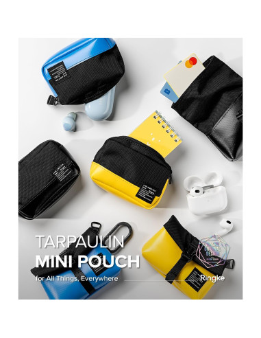 Bolsa Mini Pouch Ringke Roll Top Impermeable Azul 7x10cm