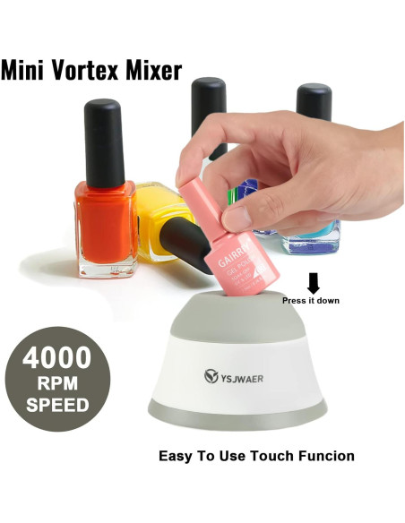 Mini Mezclador Vortex YSJWAER 4000rpm para Esmalte y Pintura Mini Mezclador Vortex YSJWAER 4000rpm para Esmalte y Pintura
