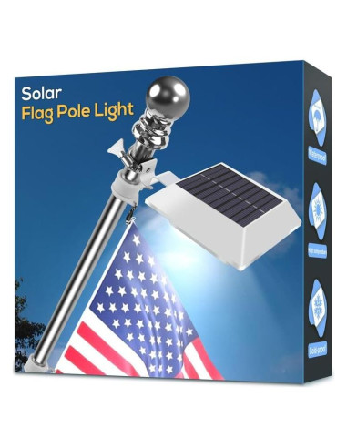 Luz Solar LED para Poste de Bandera Little Joke 6000K 1.52m-1.83m
