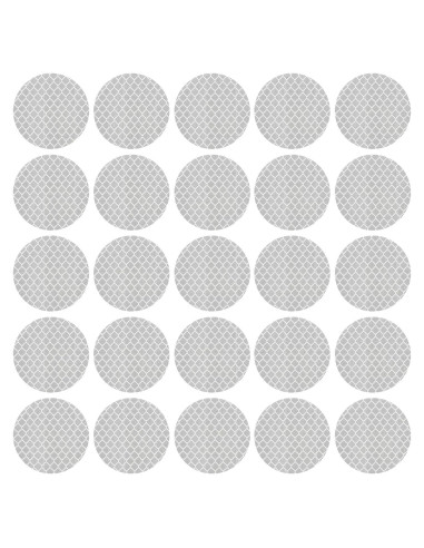 Calcomanías Reflectantes PATIKIL 30 Pcs 5x5 cm Plata