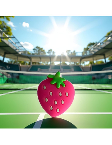 Amortiguador de Vibración Raqueta Tenis Jinshining Fresa Rosa