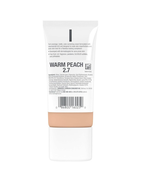 Crema CC Mate Perfecta Neutrogena 28.35 g Durazno Cálido Crema CC Mate Perfecta Neutrogena 28.35 g Durazno Cálido