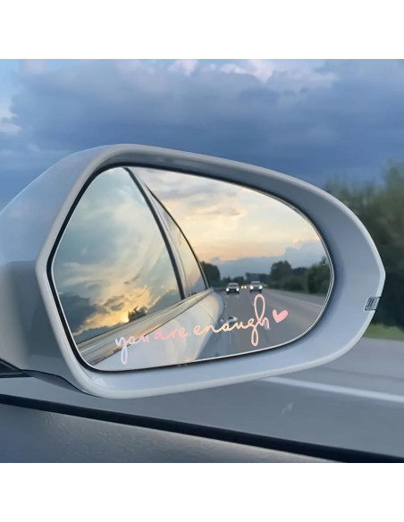 Calcomanías de Espejo Retrovisor Miarita - 3 Unidades Eres Suficiente Calcomanías de Espejo Retrovisor Miarita - 3 Unidades Eres Suficiente