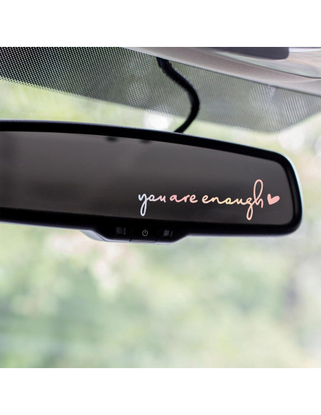 Calcomanías de Espejo Retrovisor Miarita - 3 Unidades Eres Suficiente Calcomanías de Espejo Retrovisor Miarita - 3 Unidades Eres Suficiente