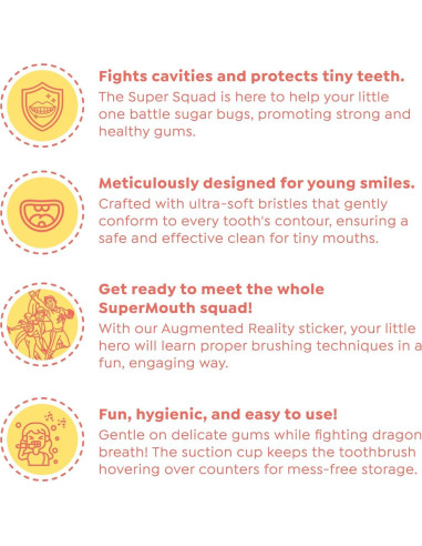 Cepillo de Dientes Ultra Suave SuperMouth para Niños 0-5 años