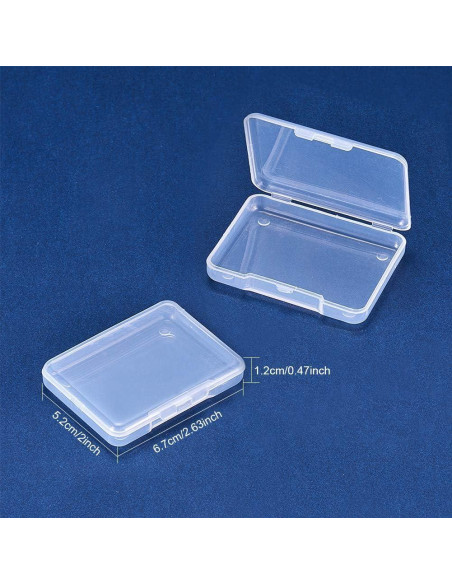 Contenedores de Almacenamiento Plástico Transparente BENECREAT 18 Unidades 6.8x5.2x1.1 cm Contenedores de Almacenamiento Plástico Transparente BENECREAT 18 Unidades 6.8x5.2x1.1 cm