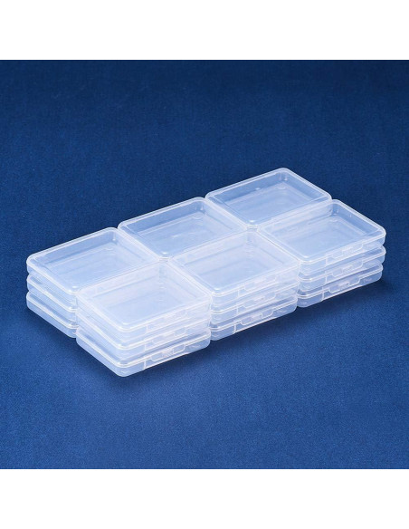 Contenedores de Almacenamiento Plástico Transparente BENECREAT 18 Unidades 6.8x5.2x1.1 cm Contenedores de Almacenamiento Plástico Transparente BENECREAT 18 Unidades 6.8x5.2x1.1 cm