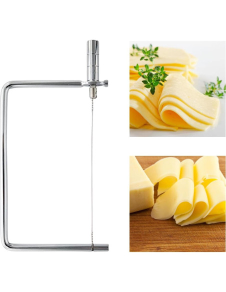 Cortador de Queso KLKCMS 12.7 cm Acero Inoxidable Multifuncional Cortador de Queso KLKCMS 12.7 cm Acero Inoxidable Multifuncional