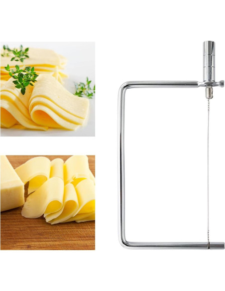 Cortador de Queso KLKCMS 12.7 cm Acero Inoxidable Multifuncional Cortador de Queso KLKCMS 12.7 cm Acero Inoxidable Multifuncional