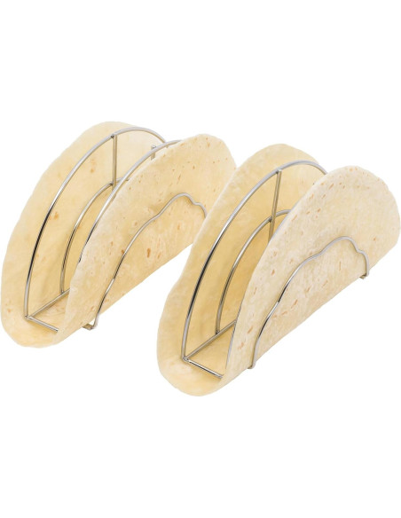 Molde de Conchas de Taco Chef Tacos - Set de 2, Acero Inoxidable Molde de Conchas de Taco Chef Tacos - Set de 2, Acero Inoxidable