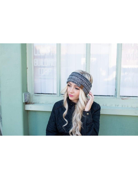 Diadema de Tejido Acogedor Funky Junque para Mujeres - 2 Pzs Diadema de Tejido Acogedor Funky Junque para Mujeres - 2 Pzs