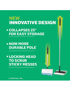 Swiffer Deluxe Kit 2-en-1 para Barrer y Trapear Pisos 2