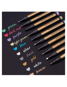 Set de 10 Bolígrafos Metálicos Dyvicl - Punta Media Multicolor