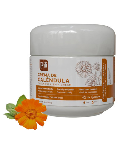 Crema Hidratante Natural de Calendula Pili 28.35 g - Piel Seca
