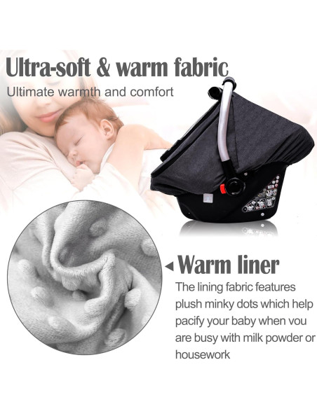 Funda de Asiento de Coche para Bebé Impermeable Gris Oscuro Funda de Asiento de Coche para Bebé Impermeable Gris Oscuro