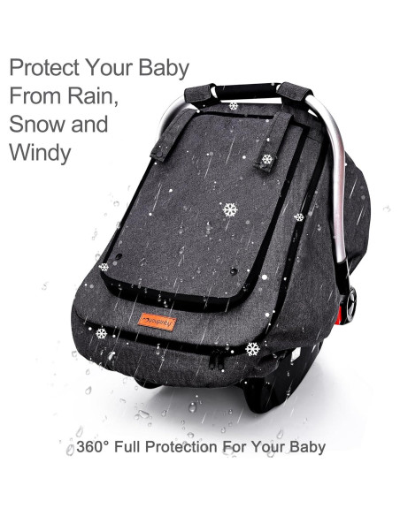 Funda de Asiento de Coche para Bebé Impermeable Gris Oscuro Funda de Asiento de Coche para Bebé Impermeable Gris Oscuro