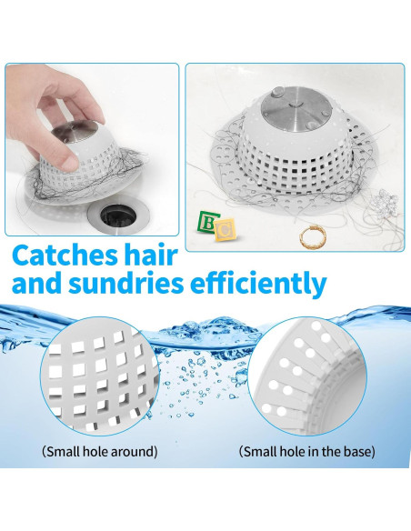 Captador de Cabello para Drenaje Aluvor - Silicona Plegable 11.4 cm Captador de Cabello para Drenaje Aluvor - Silicona Plegable 11.4 cm