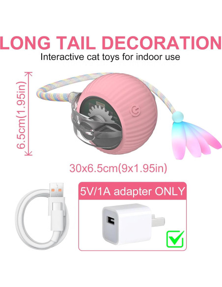 Bola Interactiva para Gatos PETVENTURE BMUS0001 Recargable Bola Interactiva para Gatos PETVENTURE BMUS0001 Recargable